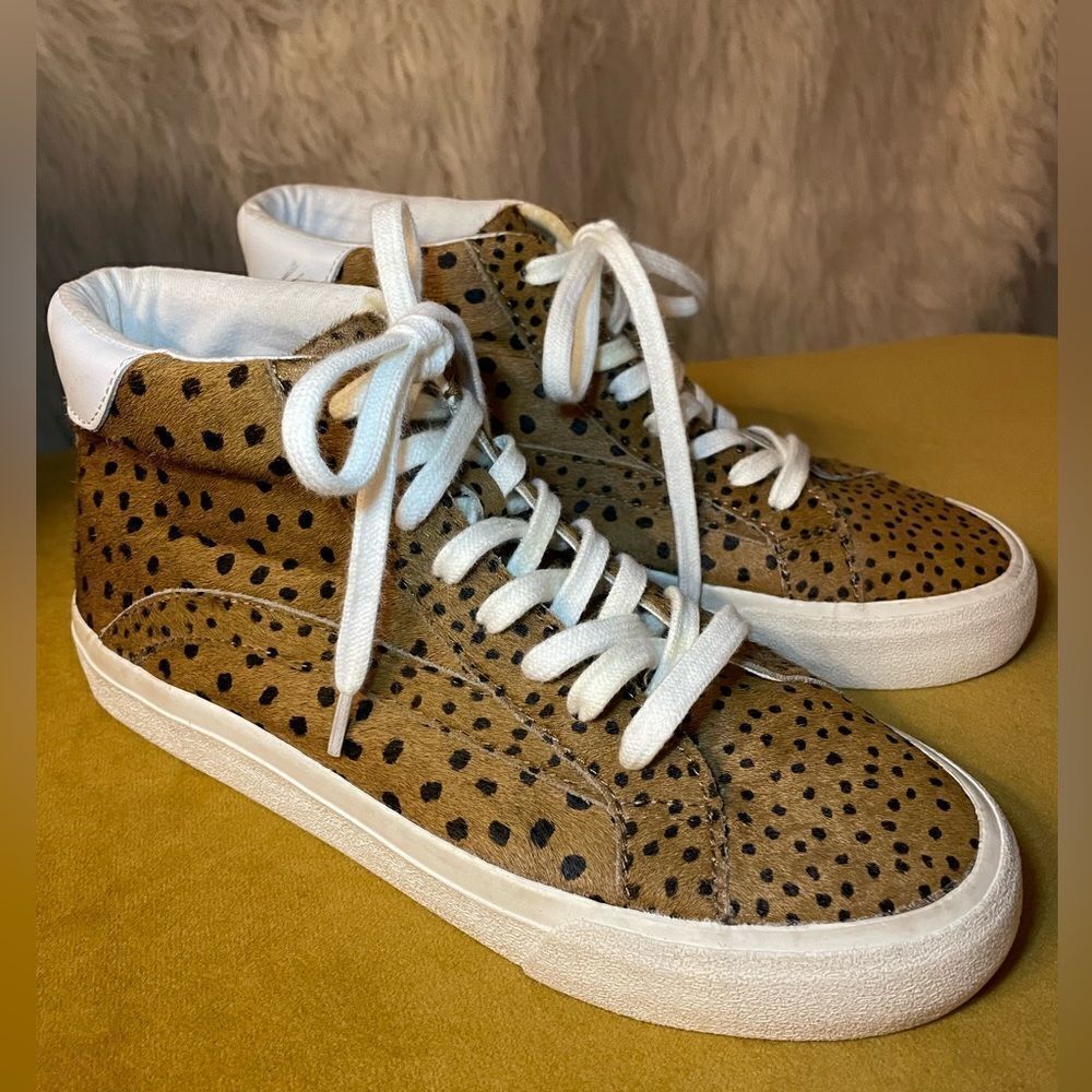 Madewell Sneaker in Spotted Calf Hair High Top 7